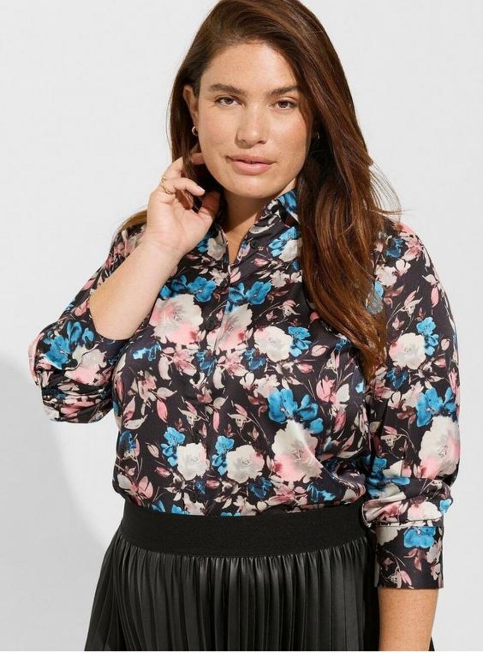 Torrid Floral Long sleeve Blouse 1X